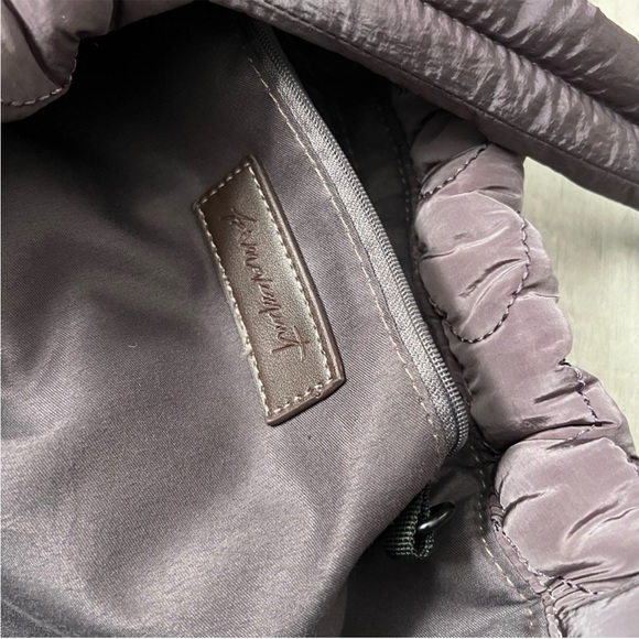 NEW FREE PEOPLE - CLOUD 9 TOTE BAG GUN METAL Quilted Trend Viral Gym Boho - Picture 8 of 12